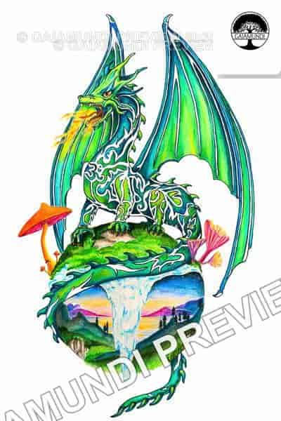 drache fuer dj logo